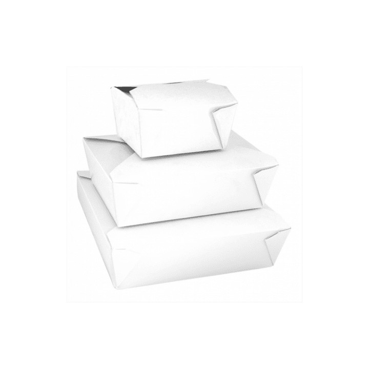 Paper Take-out Container "American" White 21,7x21,7x6cm 2910ml (140 Units) 