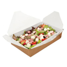 Paper Take-out Container "American" Natural 11,3x9x6,4cm 780ml (50 Units) 