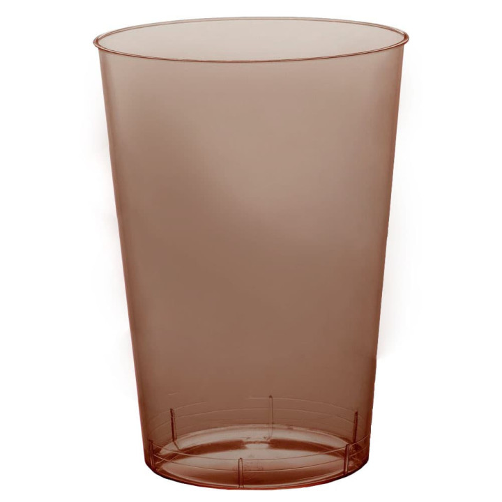 Plastic Cup PS "Moon" Brown Clear 230ml (50 Units) 