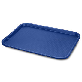 Plastic Tray Fast Food Blue 35,5x45,3cm (1 Unit) 