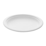 Sugarcane Plate White Ø18 cm (50 Units) 