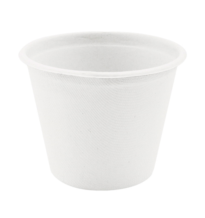 Sugarcane Container White Ø9,5cm 425ml (600 Units)