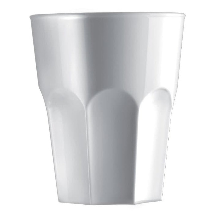 Plastic Shot SAN Reusable White 40ml (6 Units) 