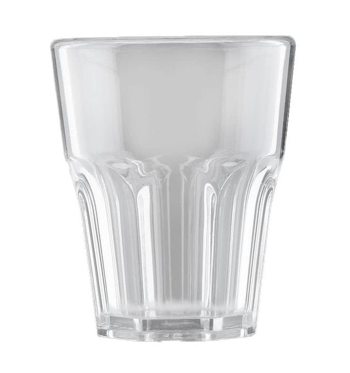 Plastic Shot SAN Reusable "Frost" Clear 40ml (72 Units)