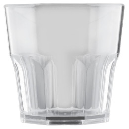 Plastic Glass SAN Reusable "Mini Drink" Clear 160ml (8 Units) 