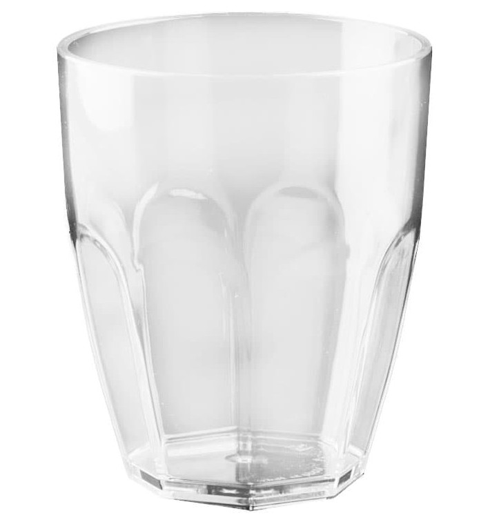 Plastic Glass SAN Reusable "Summer" Clear 355ml (6 Units)
