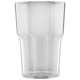 Plastic Glass SAN Reusable "Granity" Clear 400 ml (5 Units) 