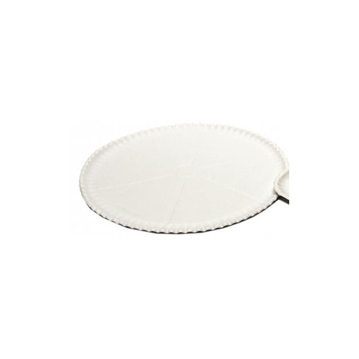 Paper Pizza Plate White Ø33cm (50 Units) 