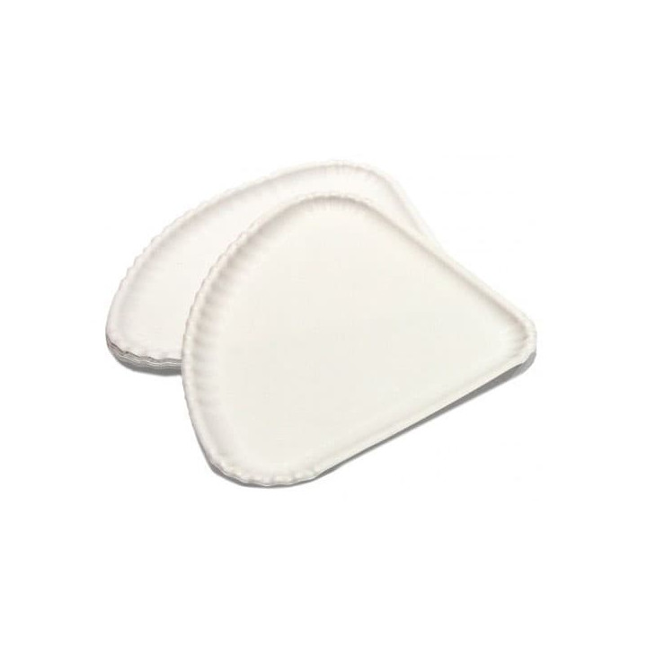Paper Pizza Plate White Triangular Shape 1/4 30x21 (100 Units) 