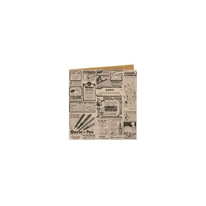 Paper Food Bag Grease-Proof Opened L Shape "Times" 16x16,5cm (5000 Units)
