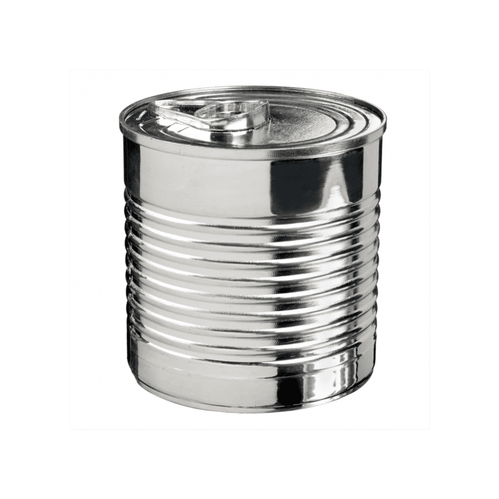 Tasting Plastic Tin Can PS Silver 110ml Ø6,1x6cm (25 Units) 