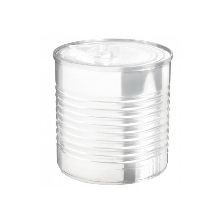 Tasting Plastic Tin Can PS Clear 110ml Ø6x5,7cm (200 Units)