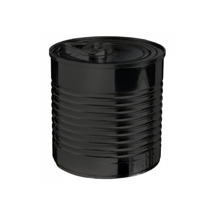 Tasting Plastic Tin Can PS Black 110ml Ø6x5,7cm (25 Units) 