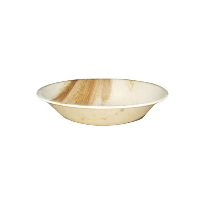 Palm Leaf Bowl Round Shape Ø18x3,5cm (200 Units)