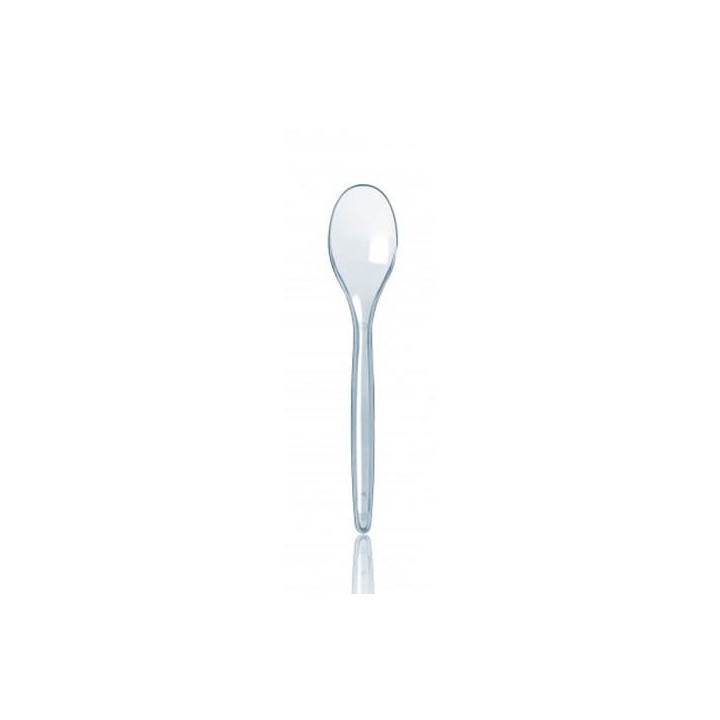 Plastic Teaspoon PS "Luxury" Clear 12,3cm (2000 Units)
