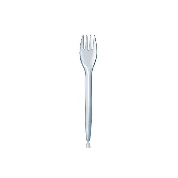Plastic Fork PS "Luxury" Clear 17,5cm (100 Units)  