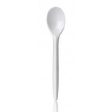 Plastic Teaspoon PS "Luxury" White 12,3cm (100 Units)  