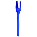 Plastic Fork PS "Easy" Blue Pearl 18cm (20 Units) 