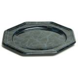 Plastic Charger Plate PET Octogonal shape Marble Vein 30 cm (5 Units) 