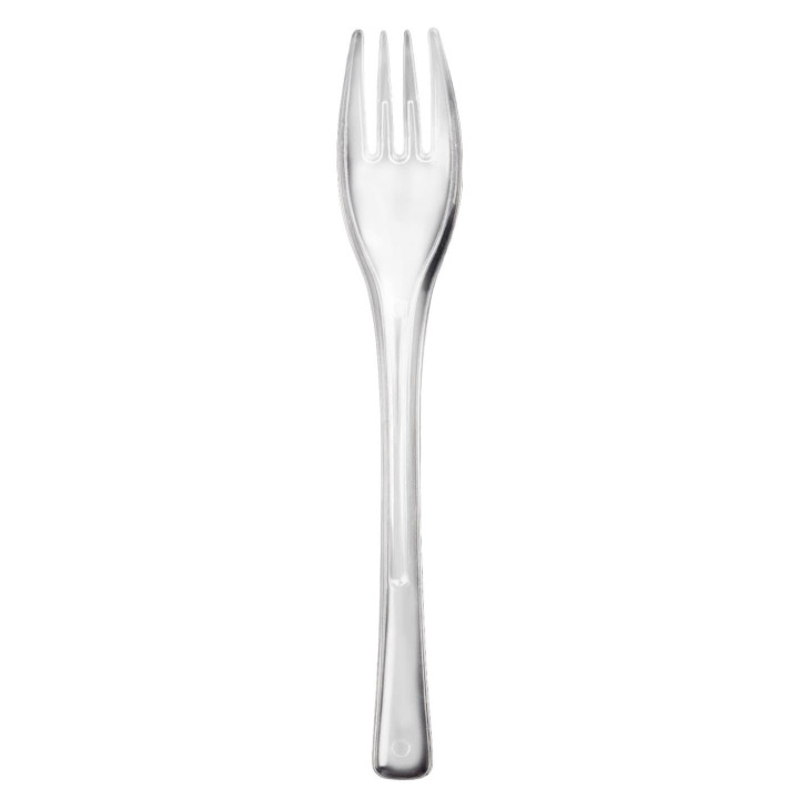 Plastic Fork PS "Fly" Clear 14cm (50 Units) 