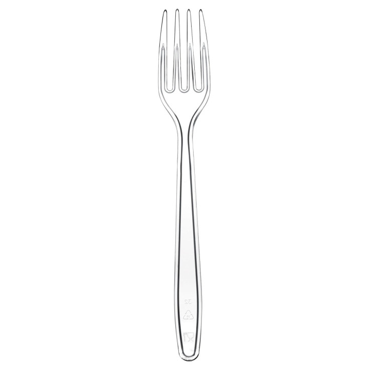 Plastic Fork PS "Easy" Clear 17,5cm (1500 Units)