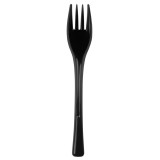 Plastic Fork PS "Fly" Black 14cm (50 Units) 