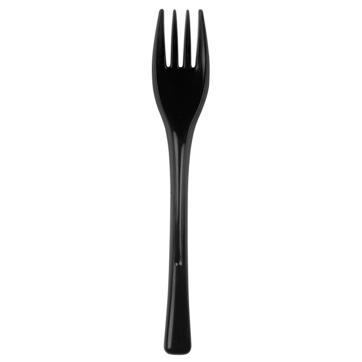 Plastic Fork PS "Fly" Black 14cm (3000 Units)