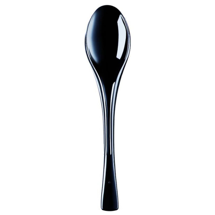 Plastic Spoon PS "Fly" Black 14,5cm (50 Units) 