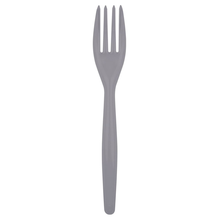 Plastic Fork PS "Easy" Grey 18cm (20 Units) 