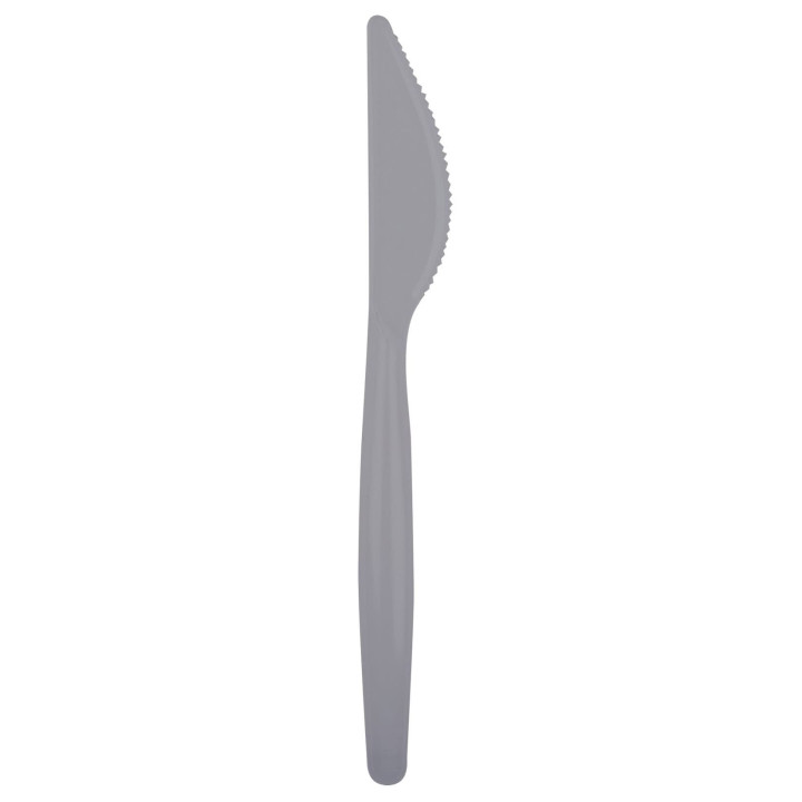 Plastic Knife PS "Easy" Grey 18,5 cm (500 Units)