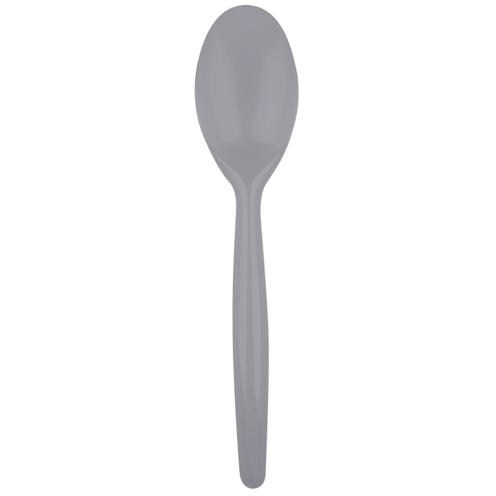 Plastic Spoon PS "Easy" Grey 18,5 cm (20 Units) 