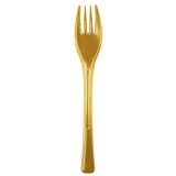 Plastic Fork PS "Fly" Gold 14cm (50 Units) 