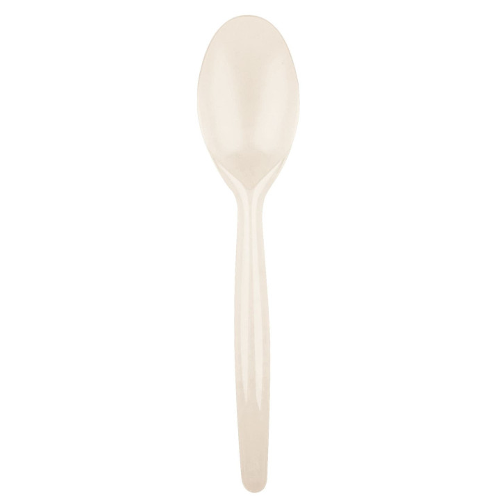 Plastic Spoon PS "Easy" Cream 18,5 cm (500 Units)
