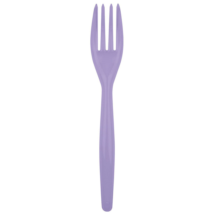 Plastic Fork PS "Easy" Lilac 18cm (500 Units)