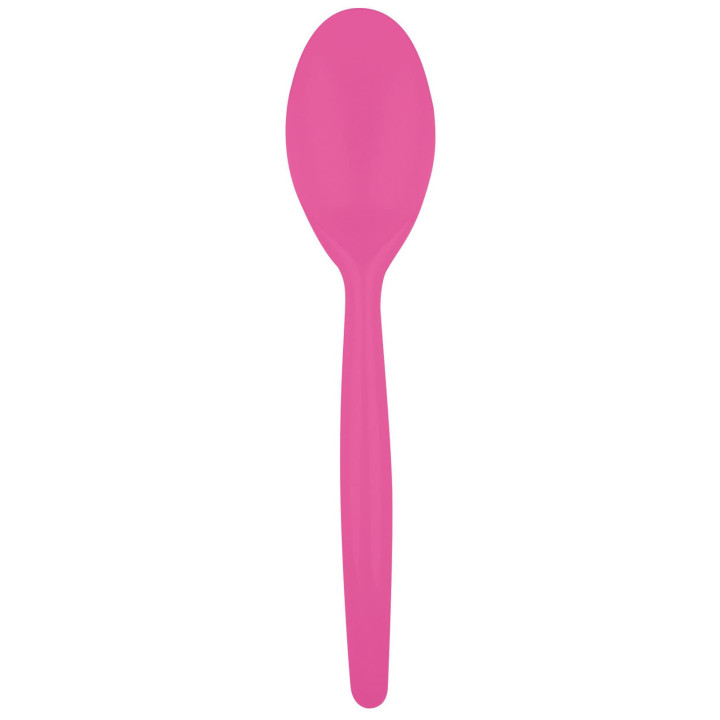 Plastic Spoon PS "Easy" Fuchsia 18,5 cm (20 Units) 