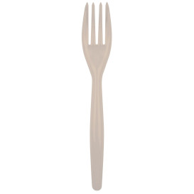 Plastic Fork PS "Easy" Beige 18cm (500 Units)