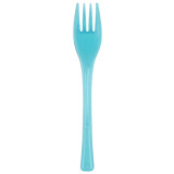 Plastic Fork PS "Fly" Turquoise Clear 14cm (50 Units) 