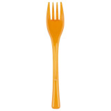 Plastic Fork PS "Fly" Orange Clear 14cm (50 Units) 