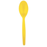 Plastic Spoon PS "Easy" Yellow 18,5 cm (20 Units) 