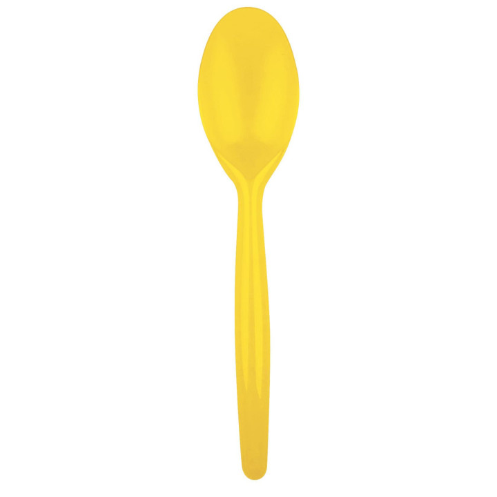 Plastic Spoon PS "Easy" Yellow 18,5 cm (500 Units)