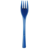 Plastic Fork PS "Fly" Blue Clear 14cm (50 Units) 
