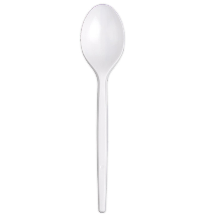 Plastic Spoon Next White 16,5 cm (100 Units)  