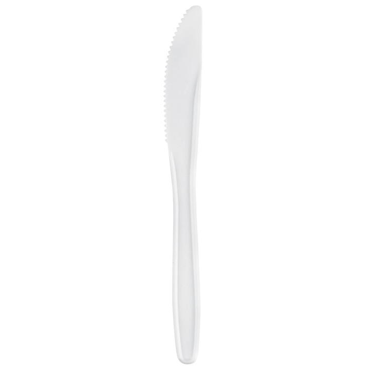 Plastic Knife Easy PP White 17,5cm (100 Units)  