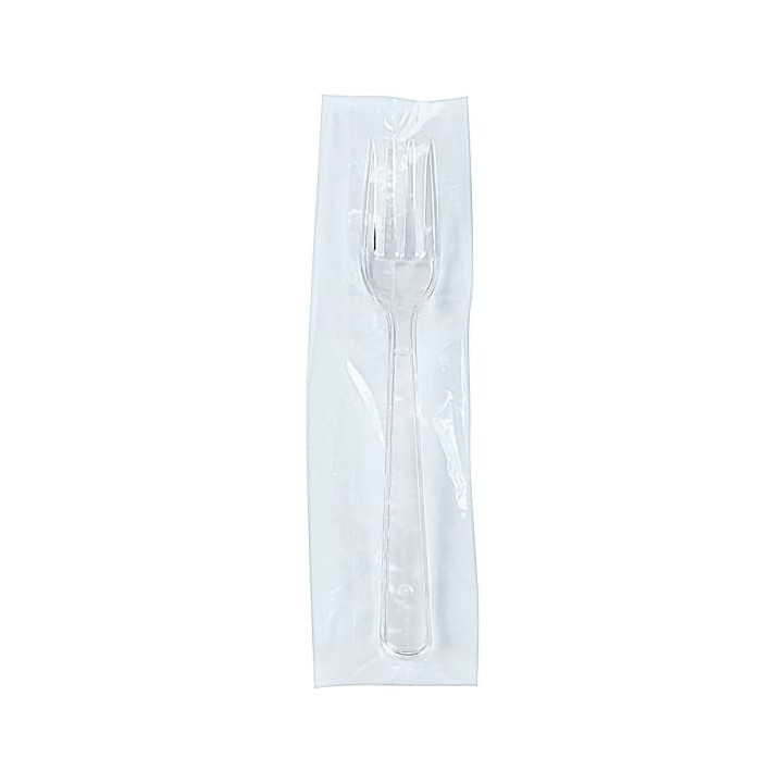 Plastic Fork "Magnum" Wrapped 18,5cm (25 Units)