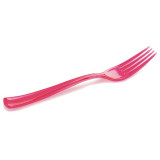 Plastic Fork Premium Raspberry 19 cm (10 Units) 