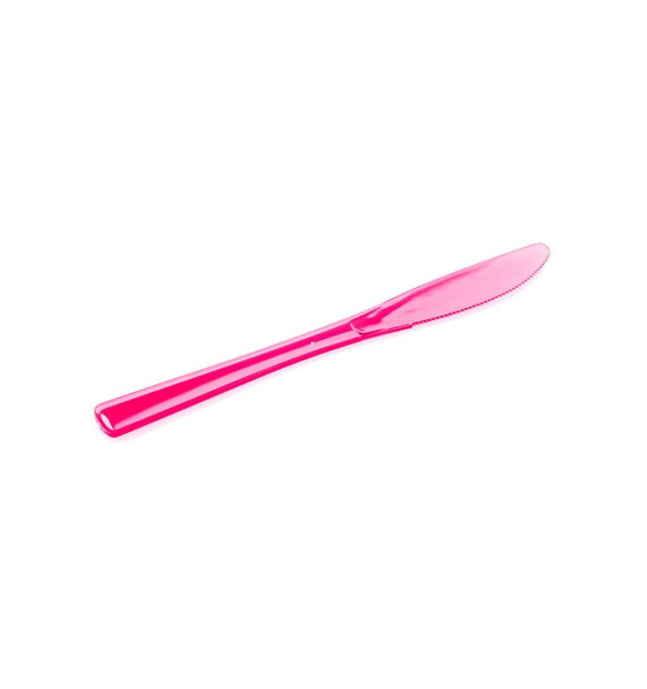 Plastic Knife Premium Raspberry 20 cm (250 Units)