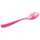 Plastic Spoon Premium Raspberry 16 cm (10 Units) 