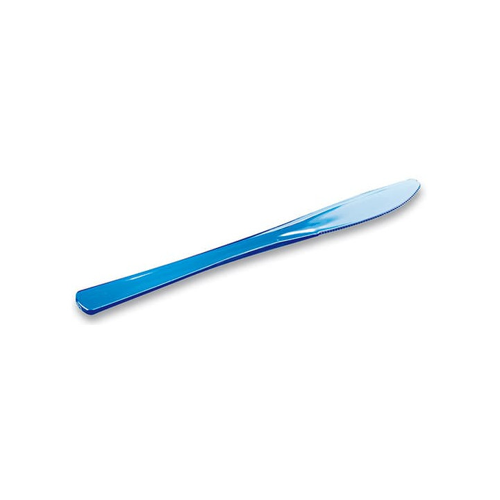 Plastic Knife Premium Turquoise 20cm (250 Units)