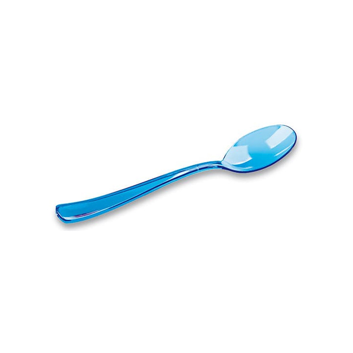 Plastic Spoon Premium Turquoise 16cm (180 Units)