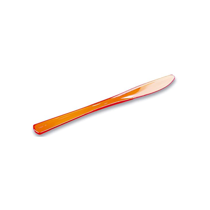 Plastic Knife Premium Orange 20cm (250 Units)